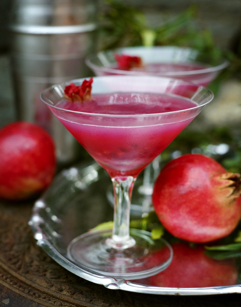 Pomegranate martini Under the Almond Tree